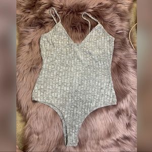 🙋🏼‍♀️Sold on Insta Grey Bodysuit